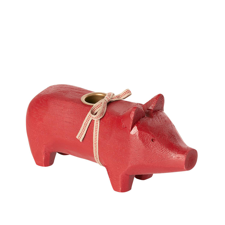 Maileg Weihnachtsschmuck Schweinchen Mittel Rot Online Surpresa